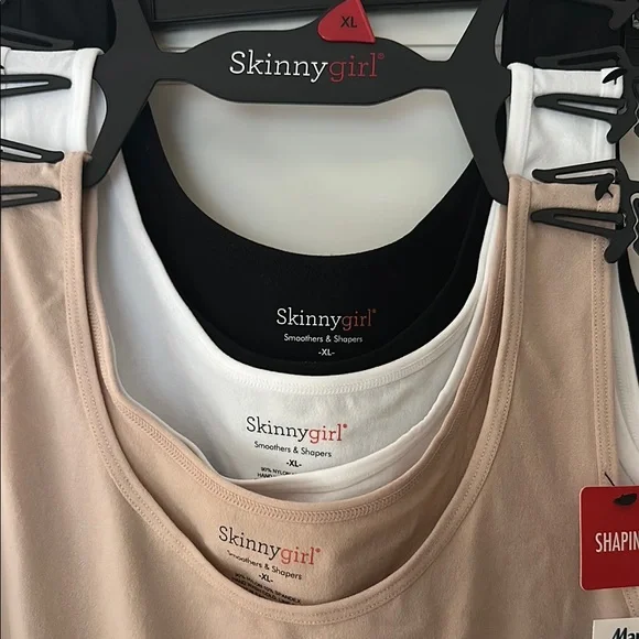 Skinnygirl Women's Tank Top Set of - Black, White, Tan - Picture 4 of 5